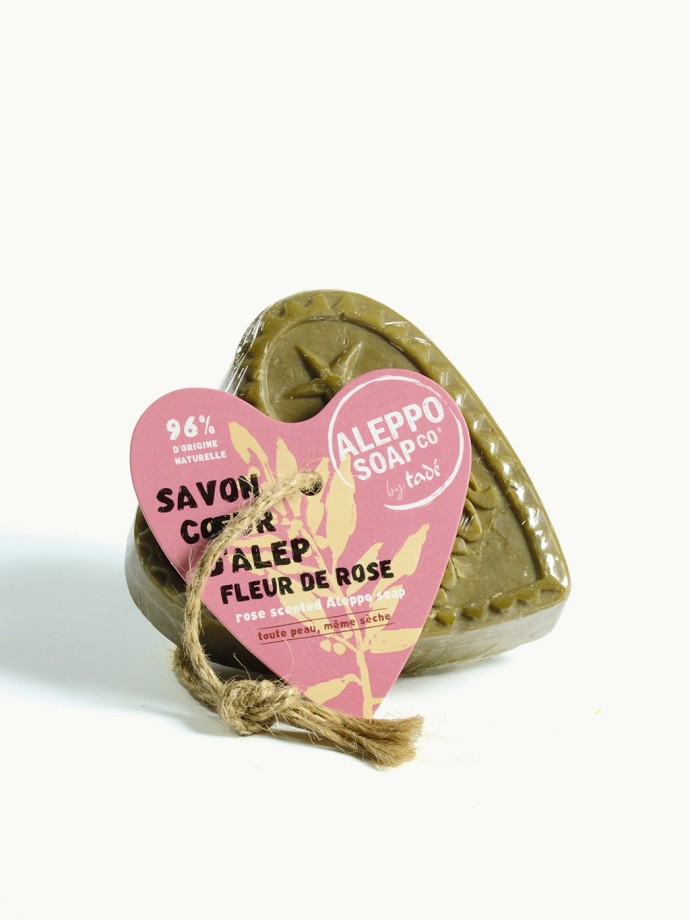 Aleppo Soap Heart Rose Flower - Natural & Handmade