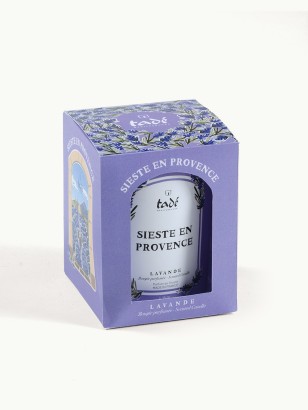 Bougie parfumée Tadé Lavande · Sieste en Provence · 180g · Éco-conçue, fabriquée en France