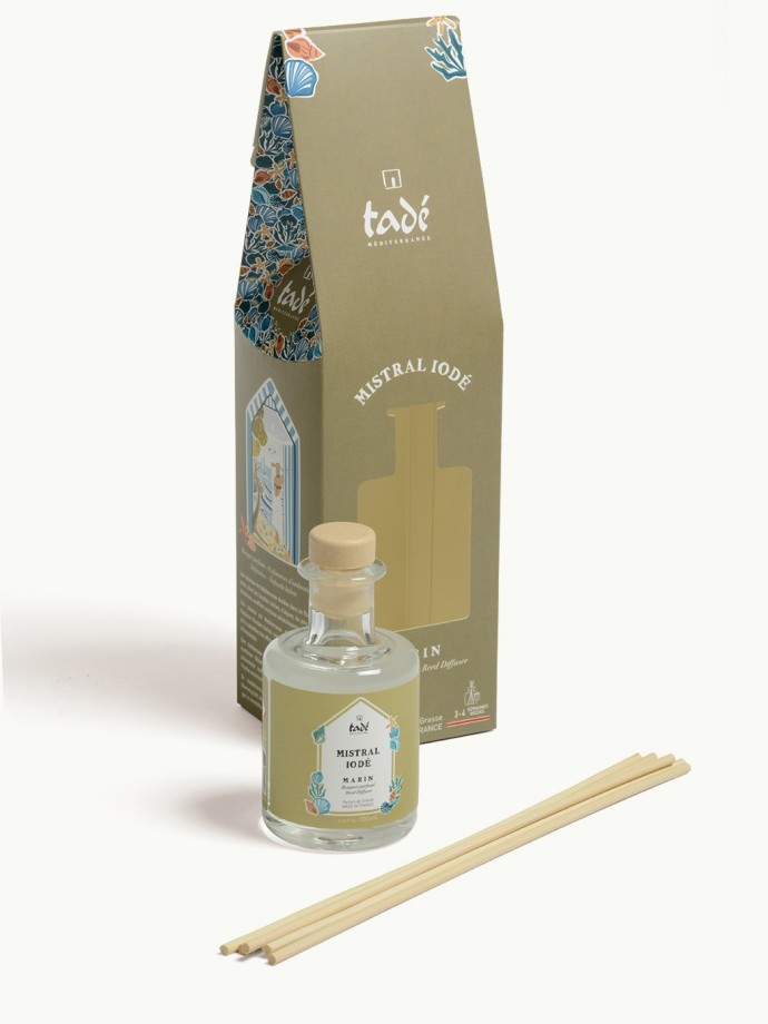 Tadé Mistral Iodé Perfume Diffuser · 100ml · Sea Spray, made in France, refillable