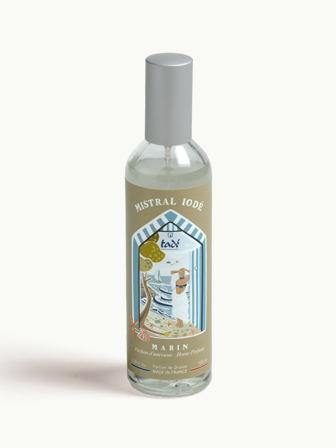 Parfum d’intérieur tadé Mistral Iodé · 100ml · Embruns marins, fabriqué en France