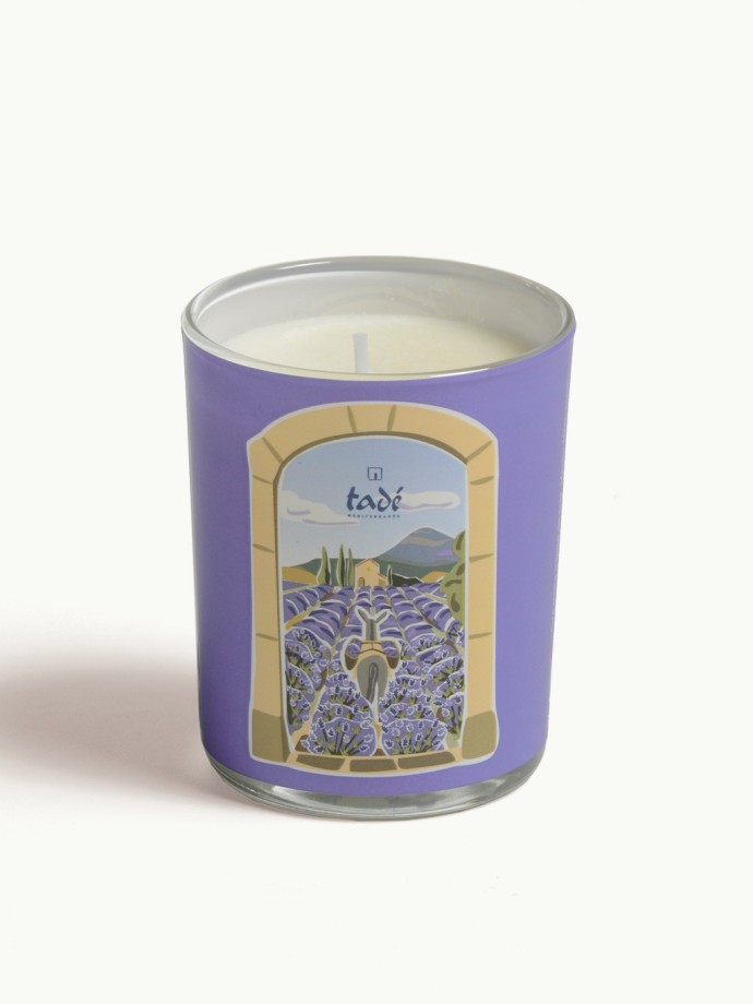 Scented Candle Tadé Lavender · Afternoon Nap in Provence · 180g · Eco-designed, made in France