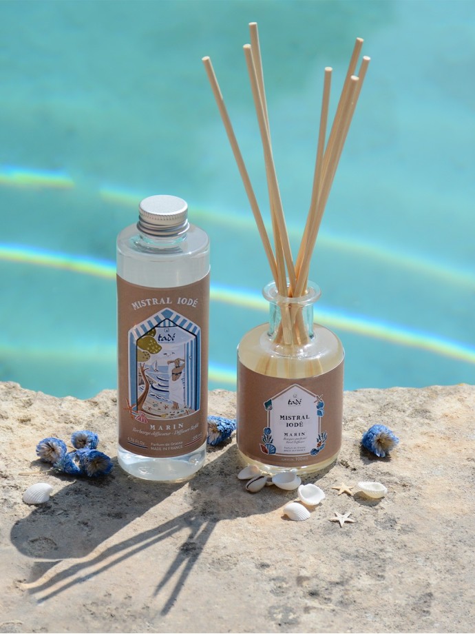 Parfum d’intérieur tadé Mistral Iodé · 100ml · Embruns marins, fabriqué en France