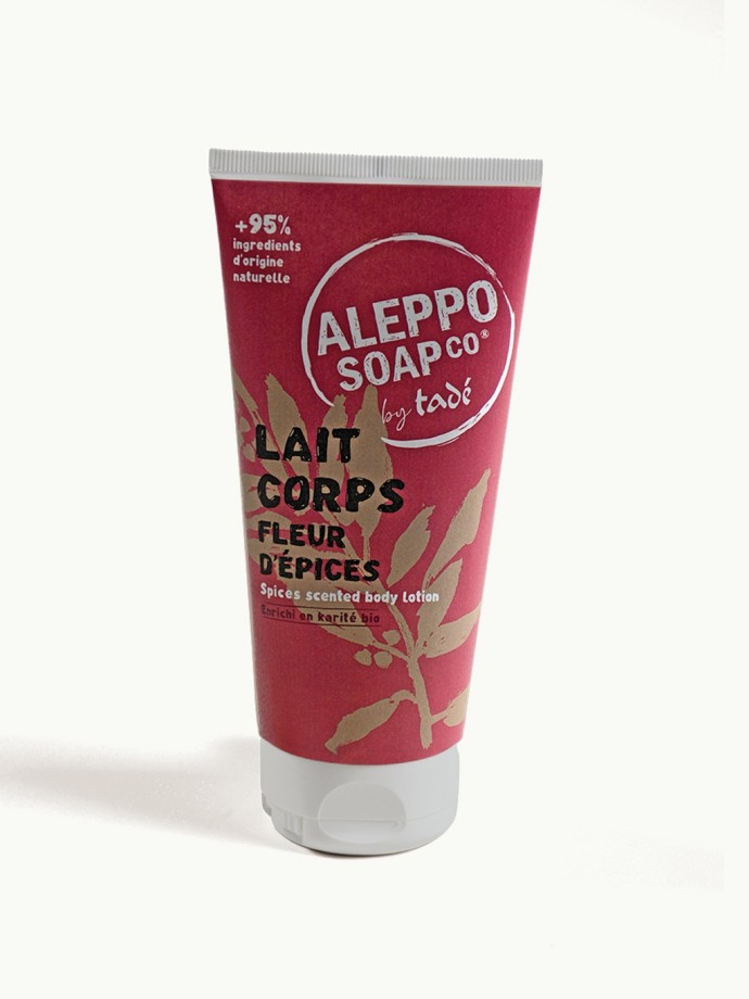 Body Milk Spicy Flower - Natural moisturizer, nourishes and softens dry skin thanks to organic shea butter and vegetable oils.