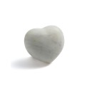 GALET DE MASSAGE COEUR · Marbre blanc