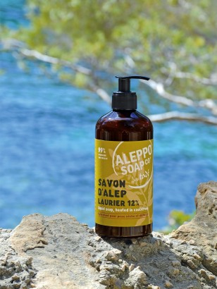 SAVON D'ALEP LIQUIDE · Laurier 12 %