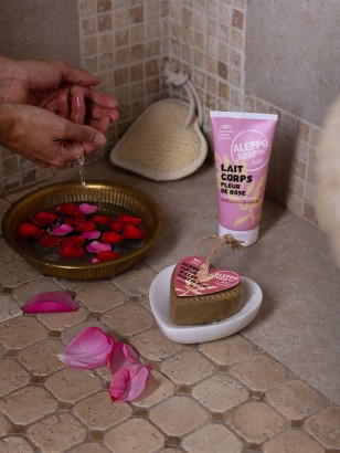 Aleppo Soap Heart Rose Flower - Natural & Handmade