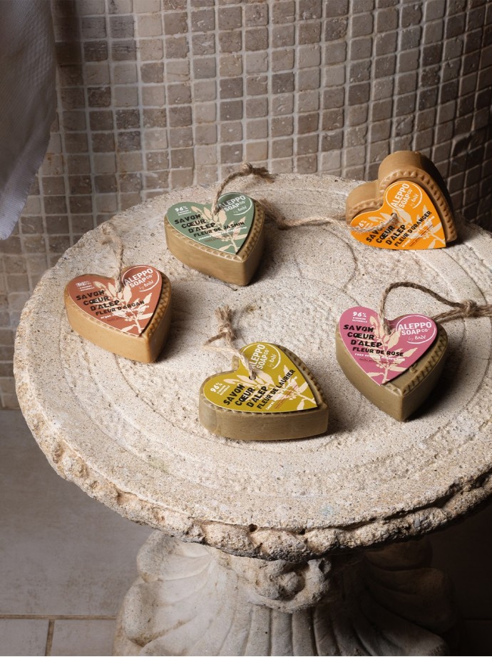 Aleppo Soap Heart Rose Flower - Natural & Handmade