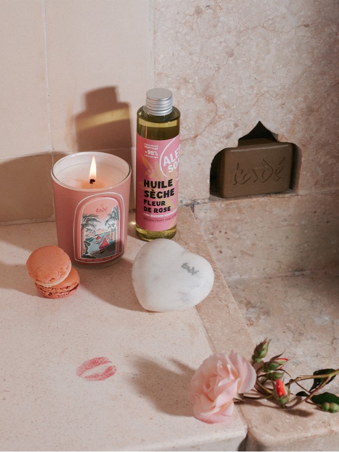 Huile sèche naturelle 150ml – fleur de rose | Tadé