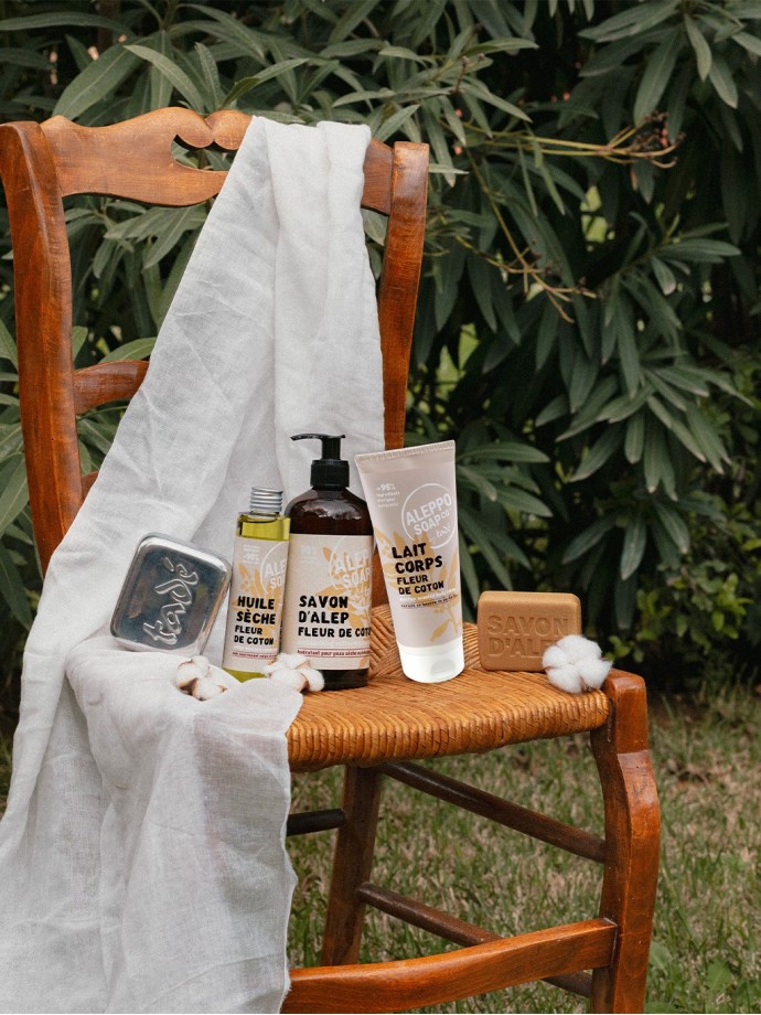 SAVON D'ALEP LIQUIDE · Fleur de Coton