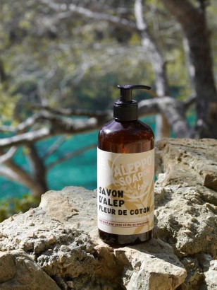 SAVON D'ALEP LIQUIDE · Fleur de Coton