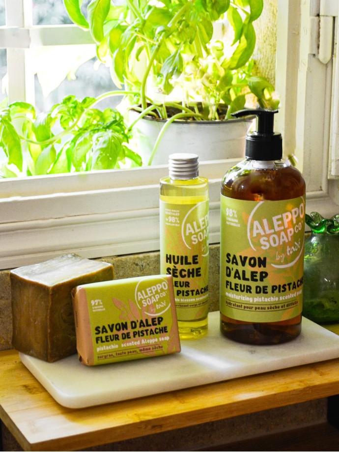 SAVON D'ALEP LIQUIDE · Fleur de Pistache