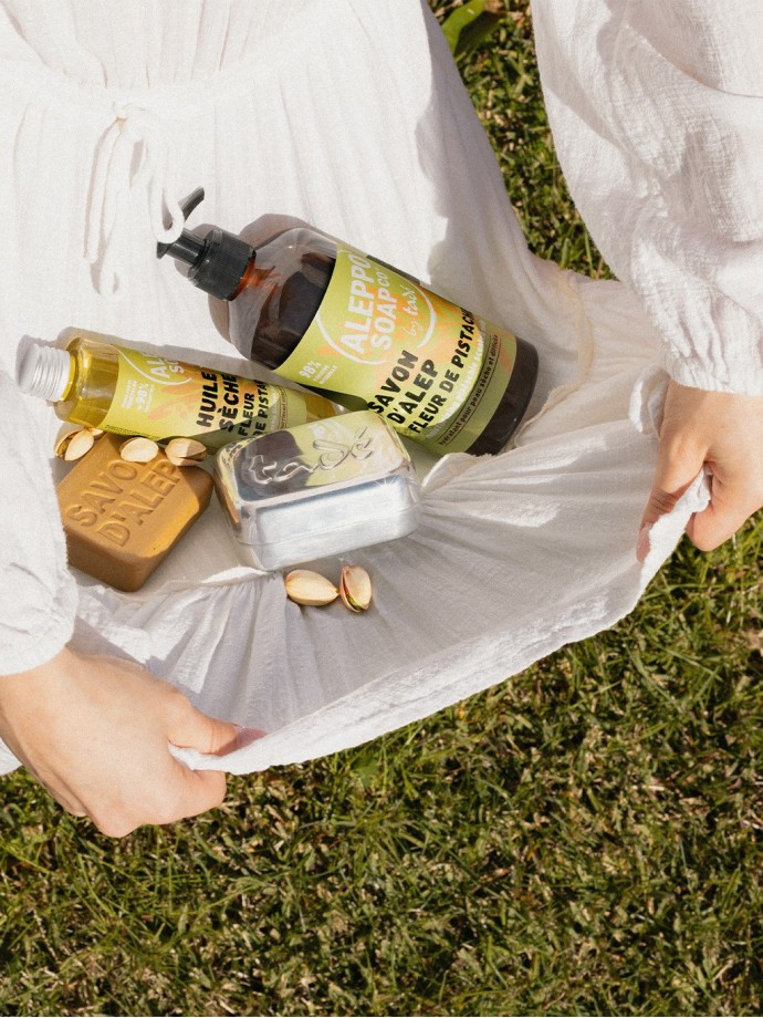 SAVON D'ALEP LIQUIDE · Fleur de Pistache