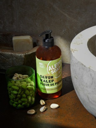 SAVON D'ALEP LIQUIDE · Fleur de Pistache
