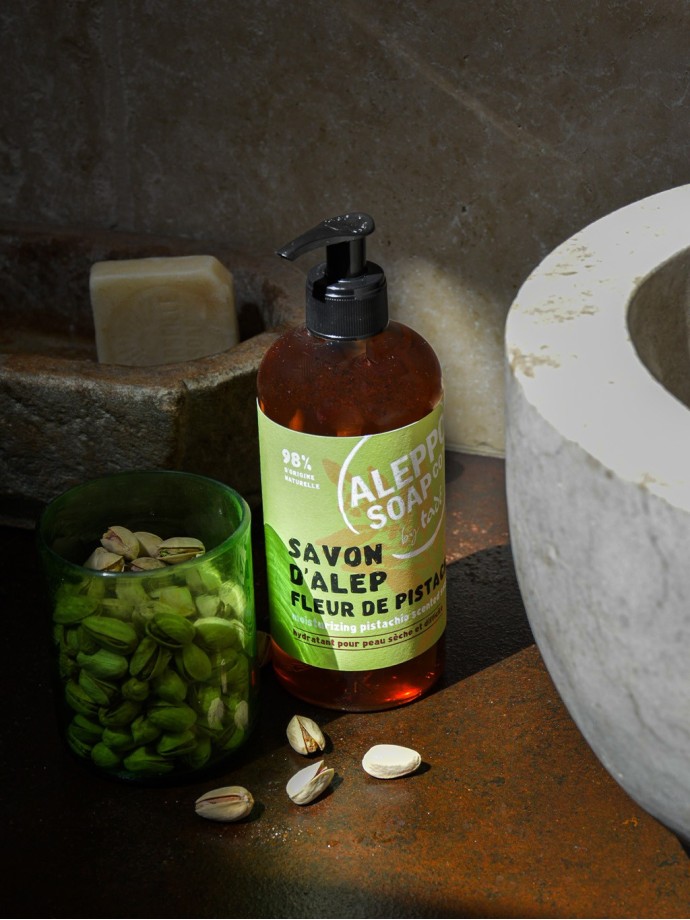 ALEP LIQUID SOAP · Pistachio Flower
