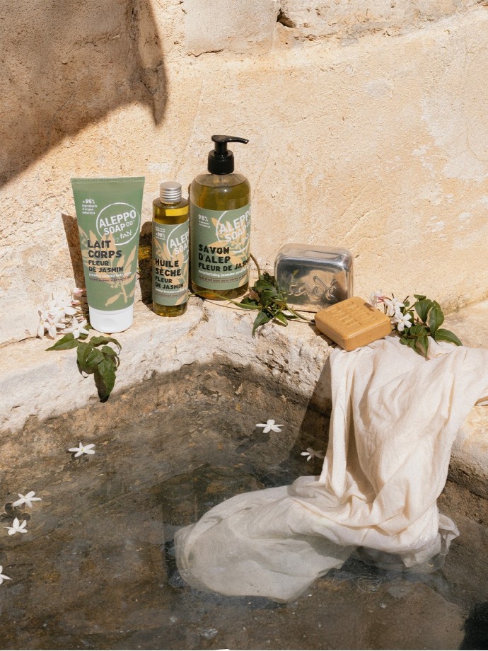SAVON D'ALEP LIQUIDE · Fleur de Jasmin