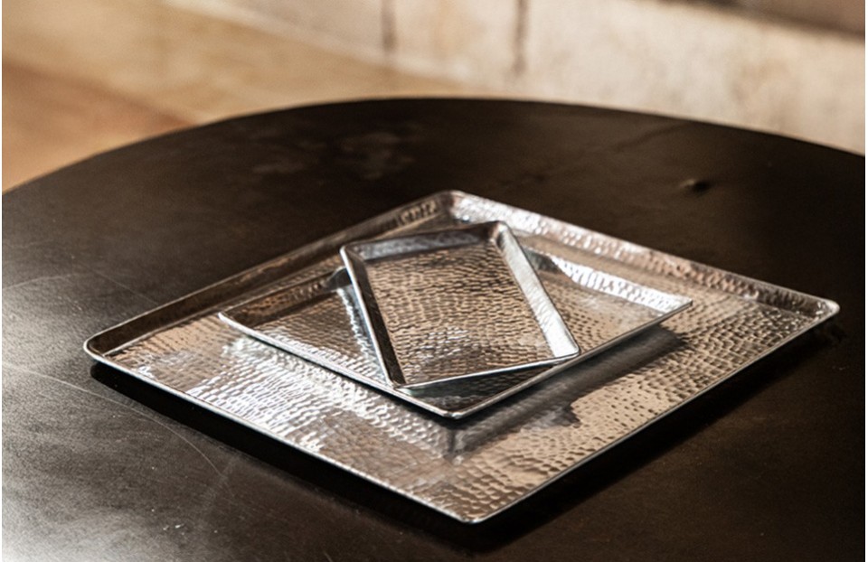 Hammered metal